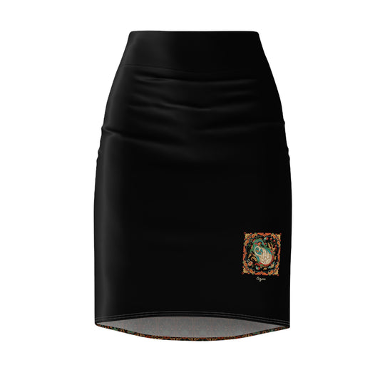 Black Lake Symphony: Poetry in Motion Women's Pencil Skirt